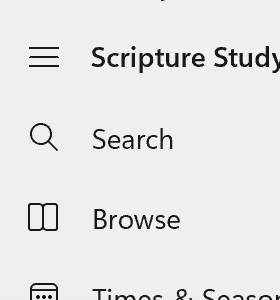 Screenshot showing the Notes command in the left-hand navigation bar