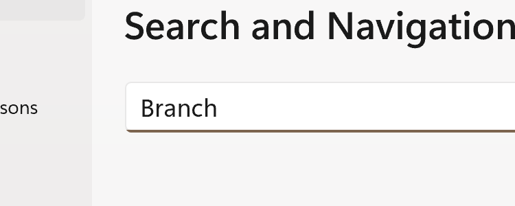 Screenshot showing the search results